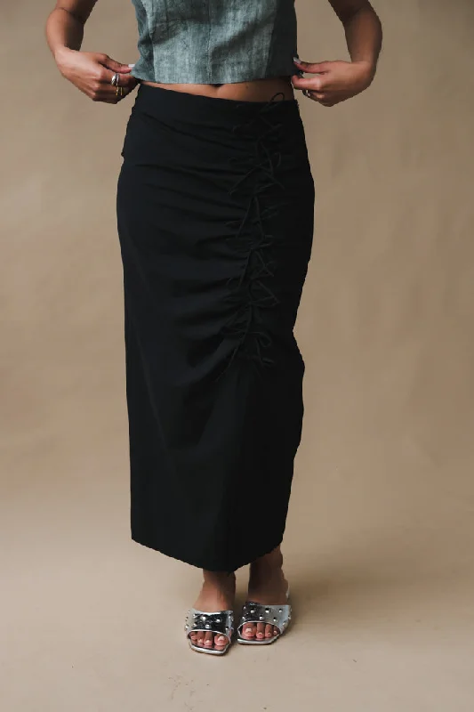 DRAPEY MELANGE MIDI SKIRT