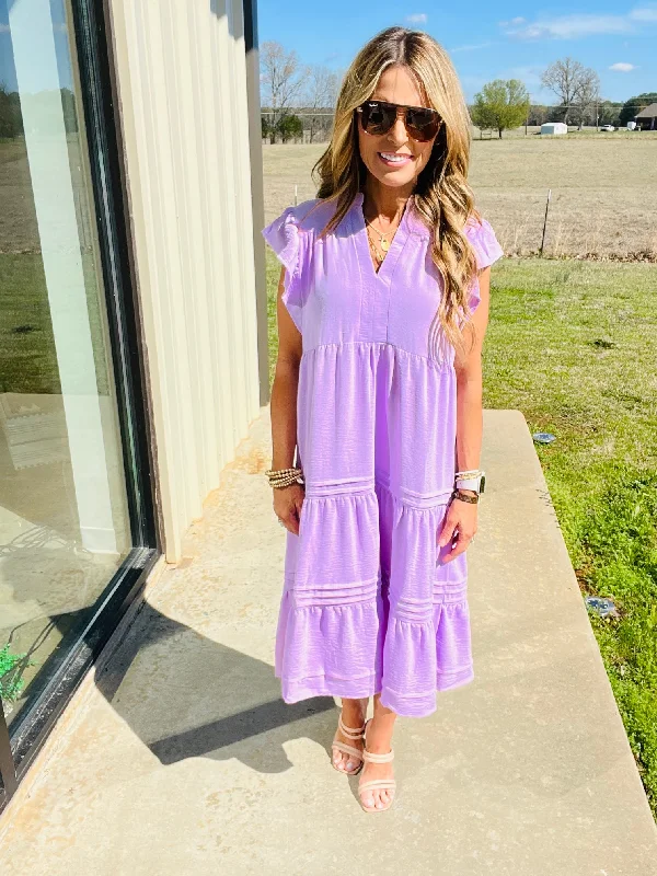 LAVENDER LUXURY DRESS