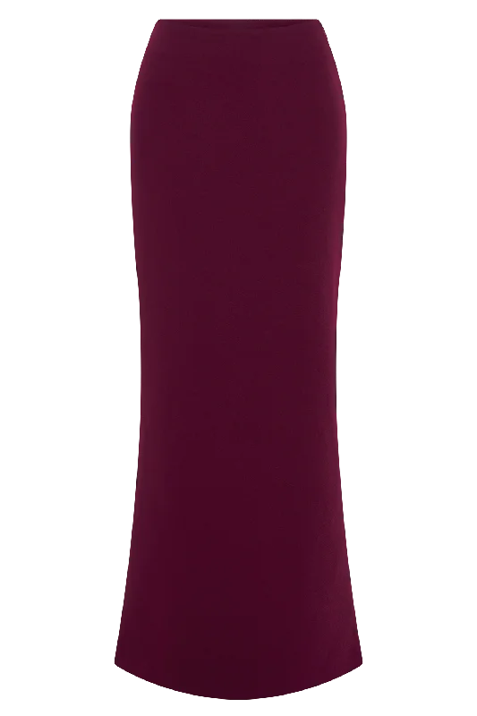 Micah Suiting Maxi Skirt - Plum