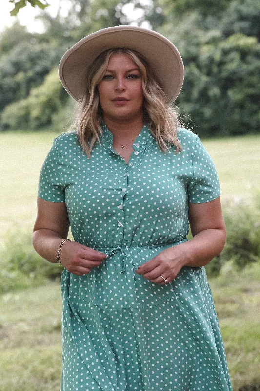 Stella Green Polka Dot Dress