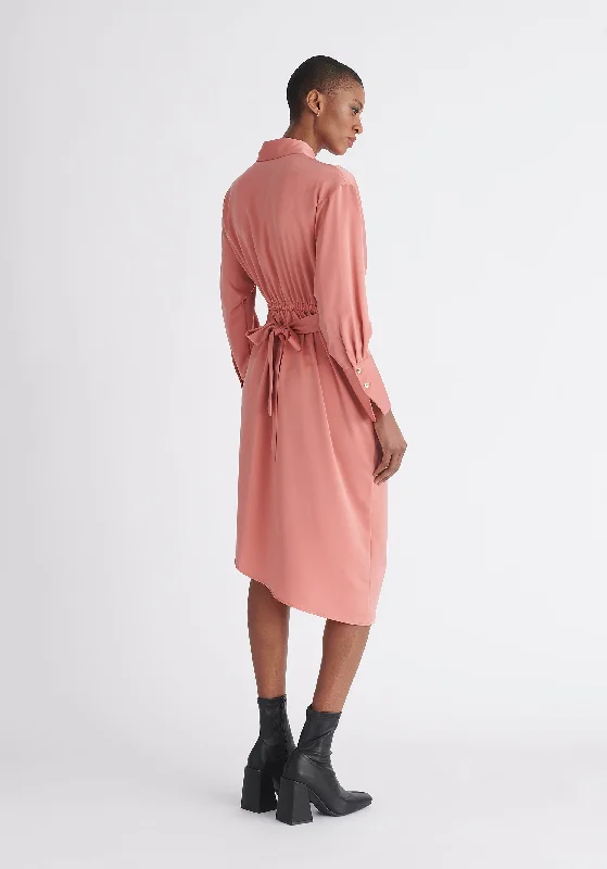 Asymmetric Hem Shirt Dress