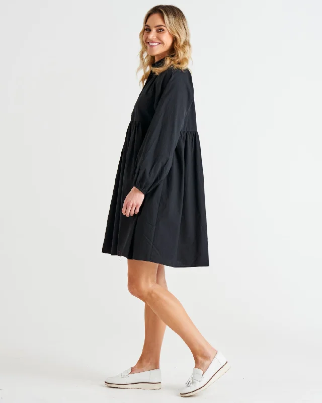 Betty Basics Cottage Dress Black