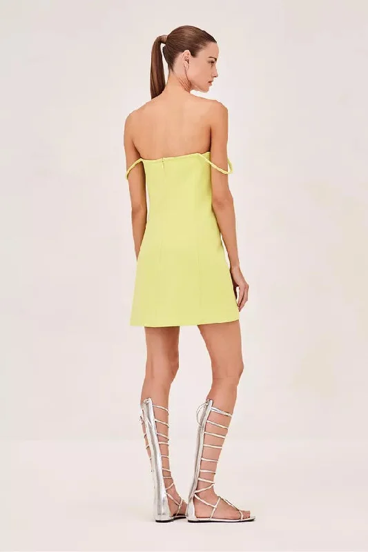 Brant Dress - Chartreuse