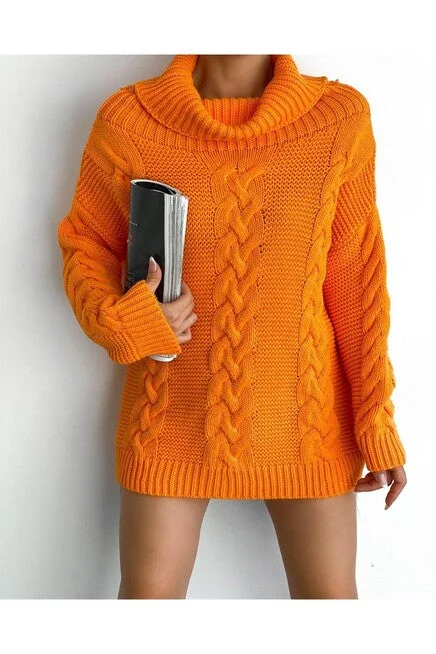 Degaje Collar Hair Knitted Knitwear Sweater & Tunic  dress REF : P00024613