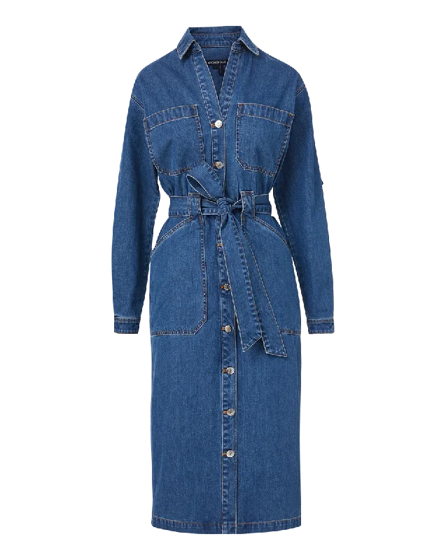 Evelyn Chambray Dress