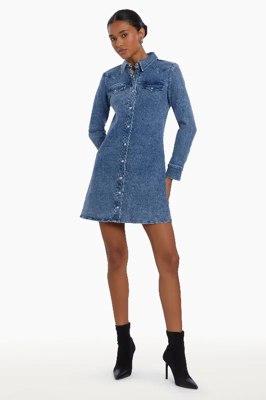 Forester Denim Dress in Classic Wash