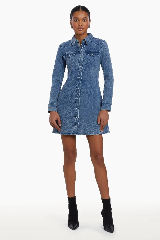 Forester Denim Dress in Classic Wash