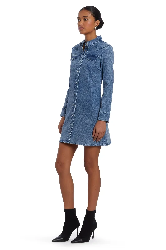 Forester Denim Dress in Classic Wash