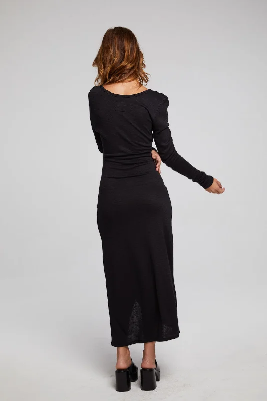 Harmony Licorice Midi Dress