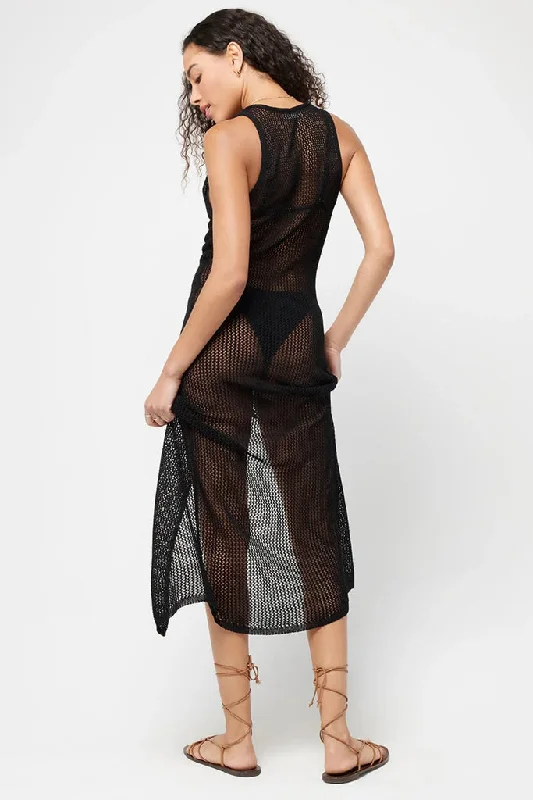 L*Space - Adrift Cover Up Dress - Black *FINAL SALE