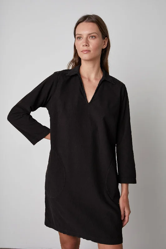 LANA CORDUROY SHIRT DRESS