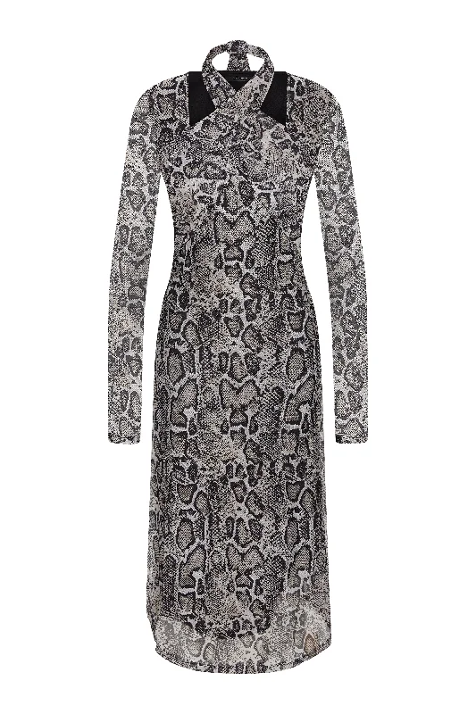 PhloxBBGalathea dress - Dark snake print