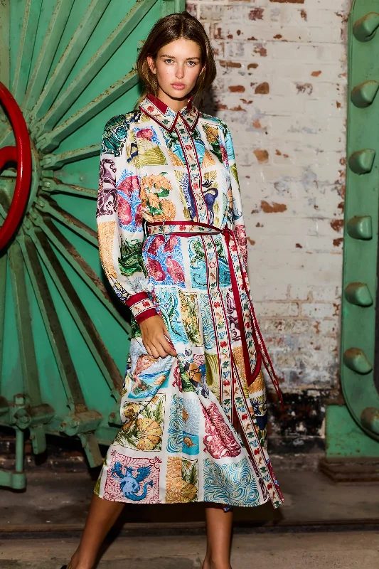 PREORDER- WOND-A-LAND MIDI SHIRT DRESS