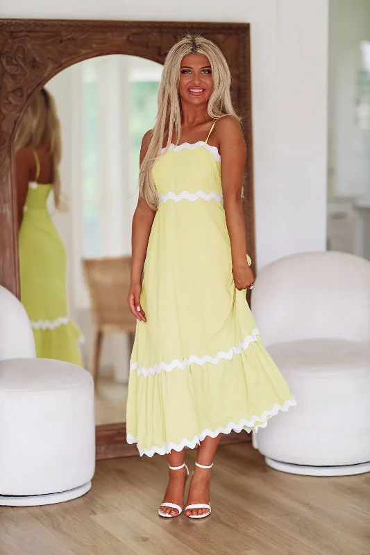 Put Some Lime on It Maxi Dress - Lime