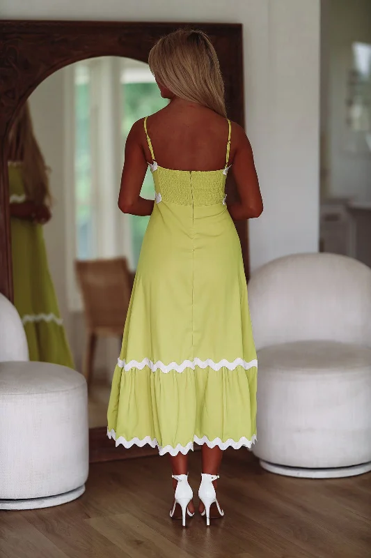 Put Some Lime on It Maxi Dress - Lime