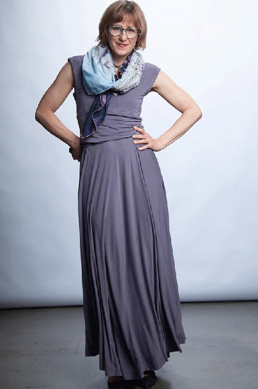 Rhianna Dress - Smokey Lavendar