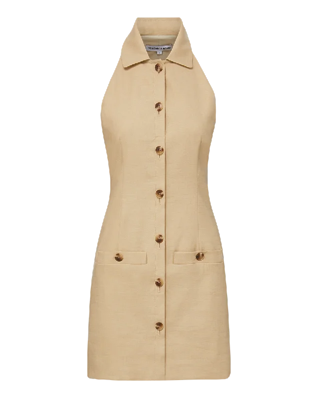 Roxanne Stretch-Linen Shirtdress