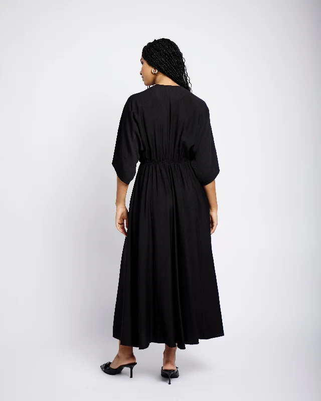 The Beaded Kaftan in Black