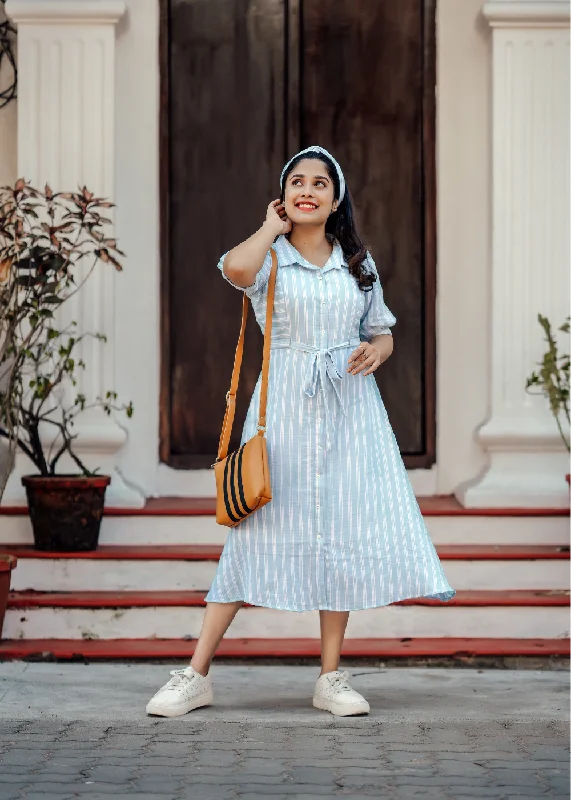 Striped Shirt Dress