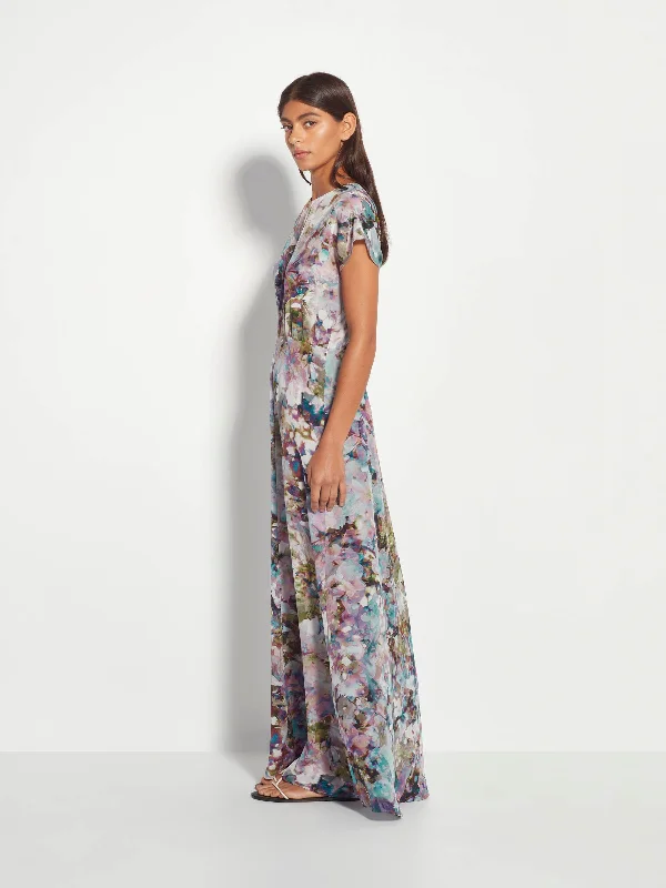 Paloma Dress (Blossom Silk) Azure