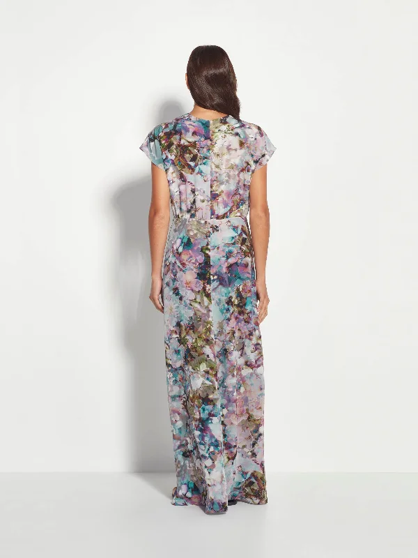 Paloma Dress (Blossom Silk) Azure