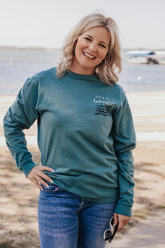 Ringspun Long Sleeve in Dark Teal