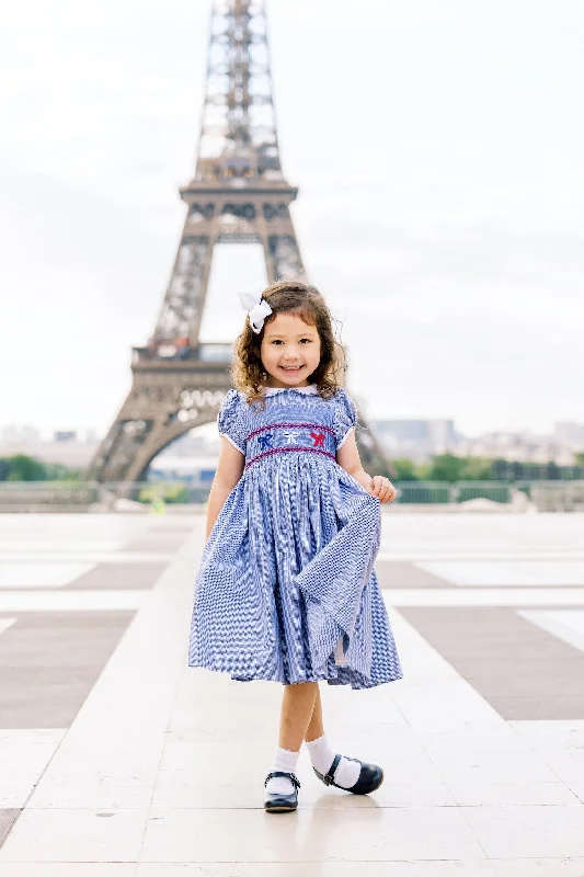 Bleu Blanc Rouge France Smocked Dress