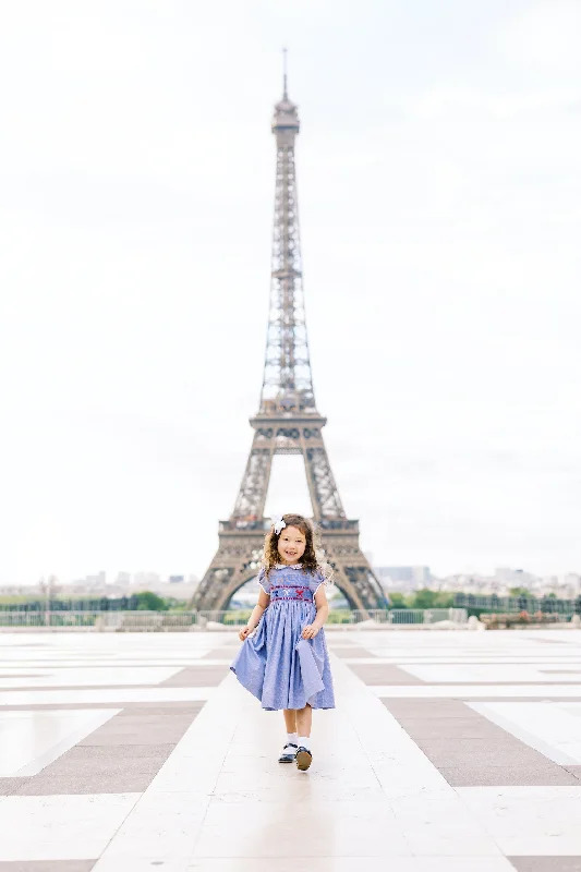 Bleu Blanc Rouge France Smocked Dress