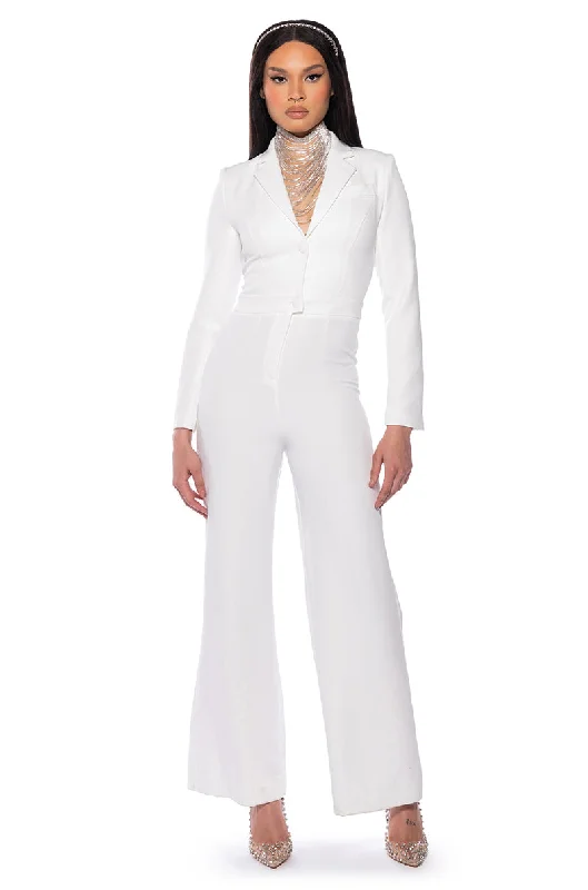 CALISTA LONG SLEEVE BLAZER JUMPSUIT