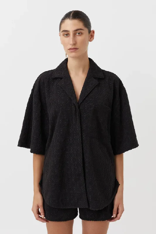 Camilla And Marc Antoni Terry Towelling Shirt - Black