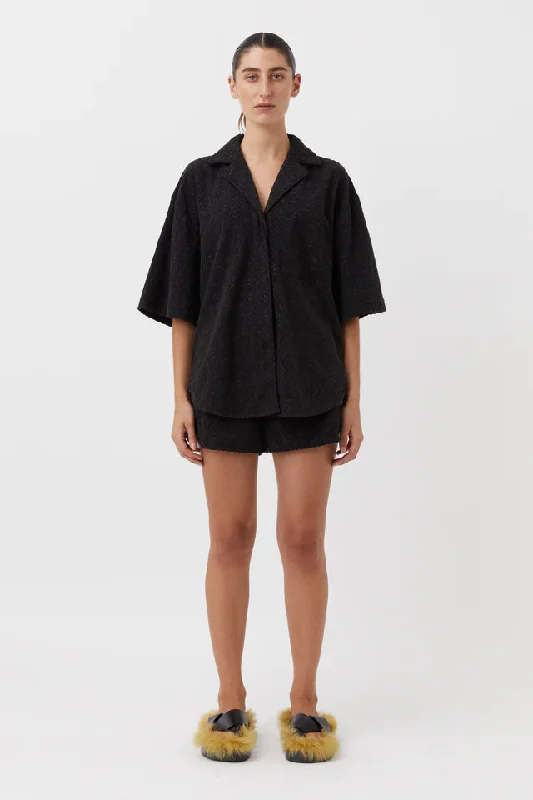 Camilla And Marc Antoni Terry Towelling Shirt - Black