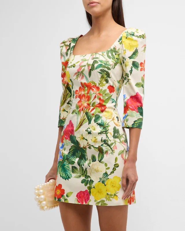 Cara Cara Belinda Dress in Egret Kingston Floral