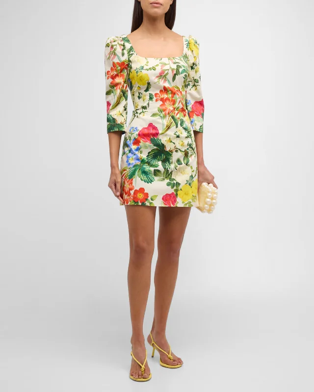 Cara Cara Belinda Dress in Egret Kingston Floral