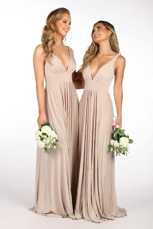 CATALINA A-Line Maxi Dress - Nude