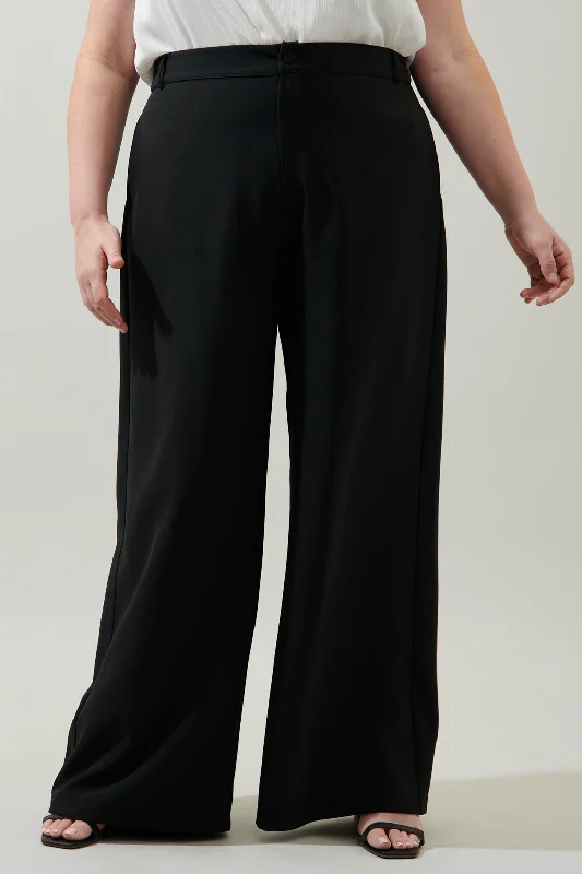 Chelsea Belted Wide Leg Trousers Curve