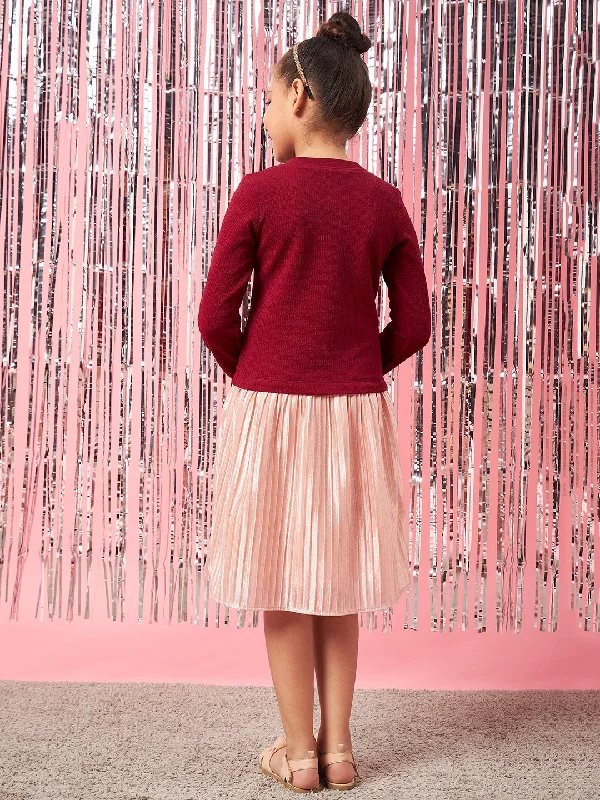 5-6Y / Maroon / Polyester