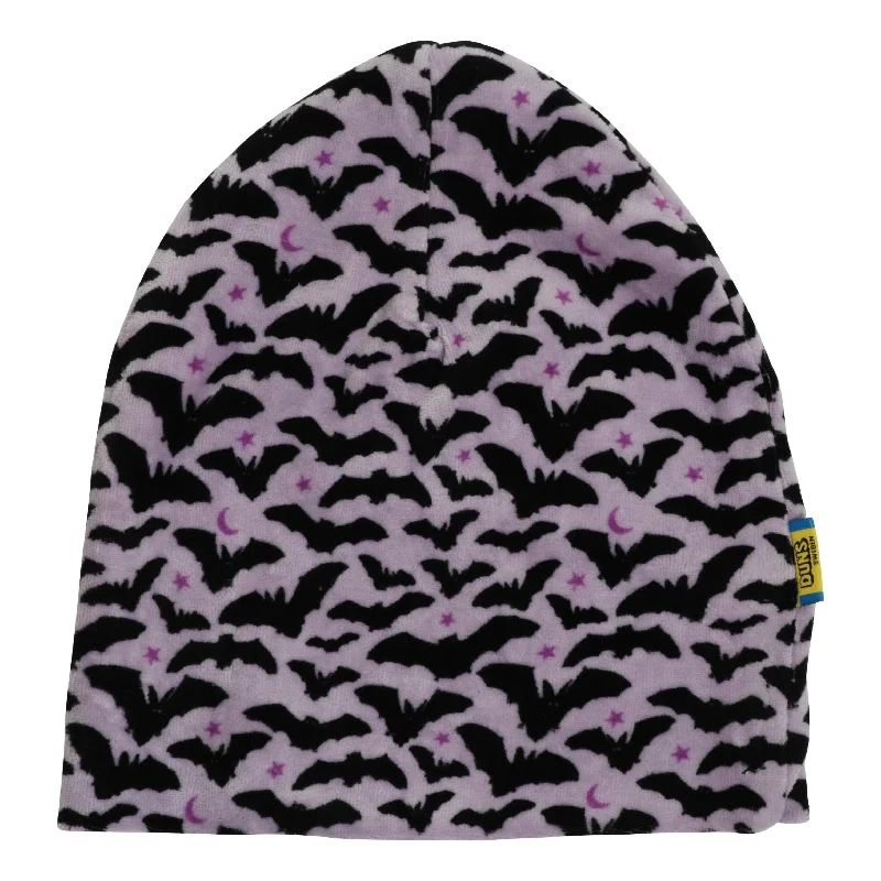 Bats Velour Double Layer Hat - Amethyst - 2 Left Size 4-6 years