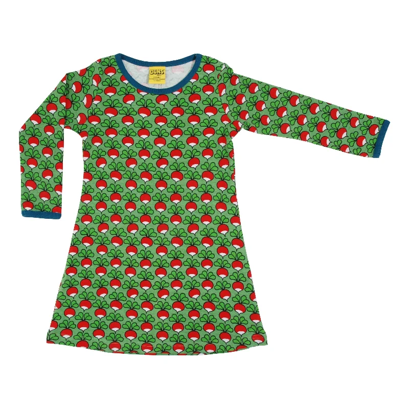 Radish - Green Long Sleeve A-line Dress - 2 Left Size 7-8 & 8-9 years