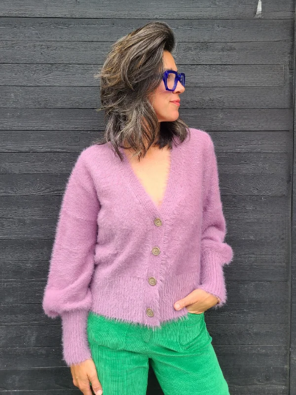 FO7186 Fuzzy Cardigan