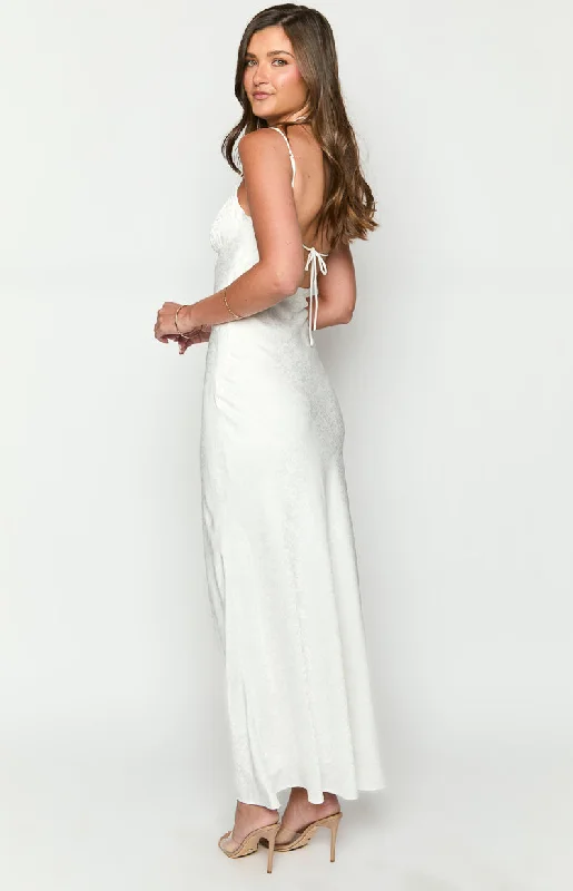 Gloria White Maxi Dress