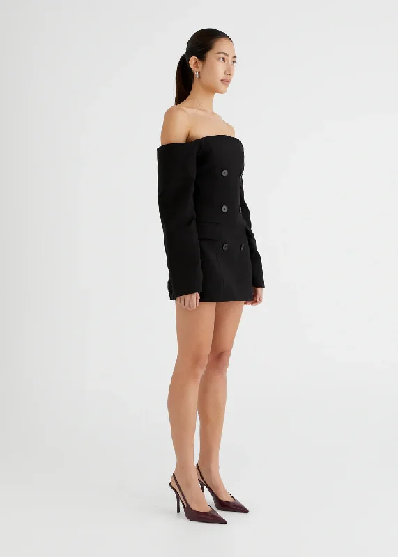 Hire BENNI Marcella Tailored Mini Dress in Black