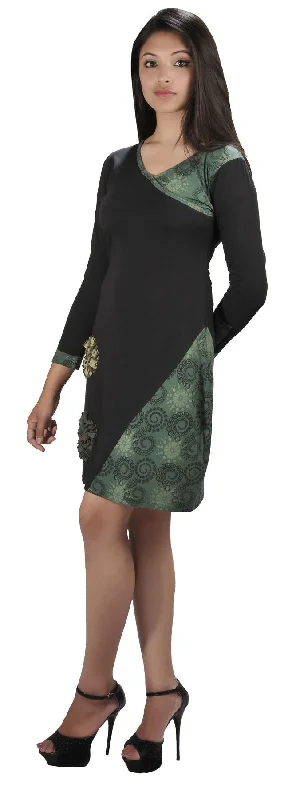 long-sleeved-dress-with-side-flower-embroidery-no-refund-no-exchange