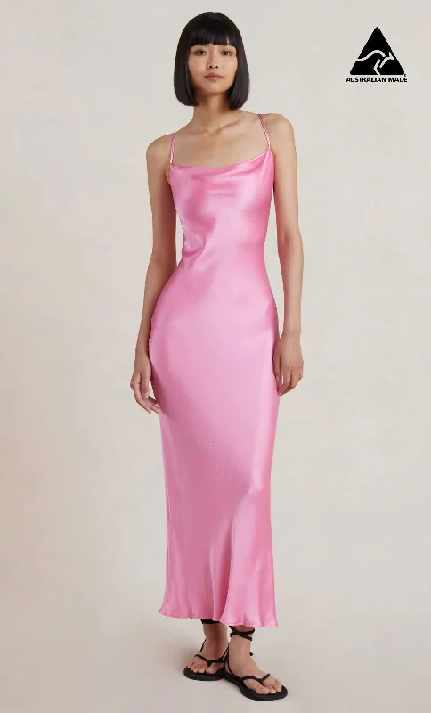 Hire Bec + Bridge Malyka Maxi Dress in Candy Pink