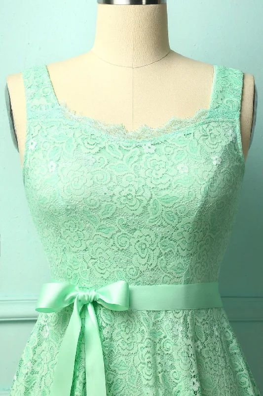 Mint Sleeveless Lace