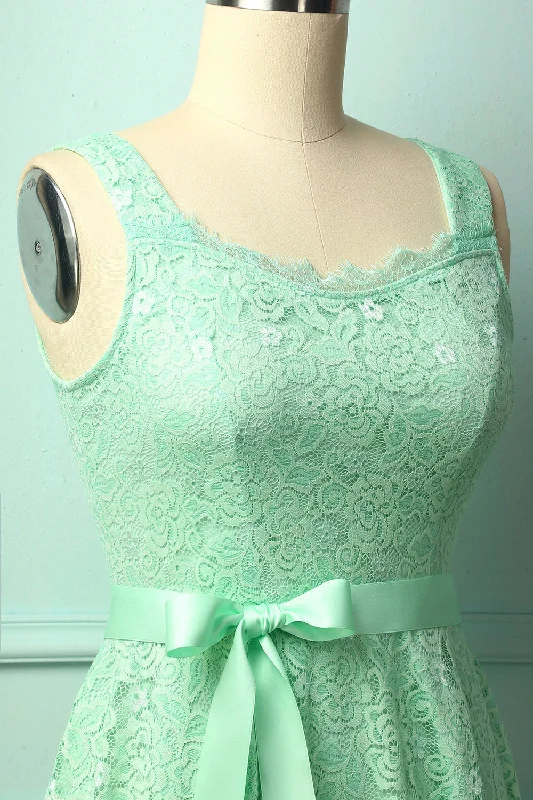 Mint Sleeveless Lace