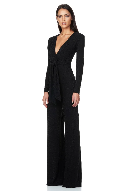 NOOKIE Vamp Velvet Jumpsuit (Black) - RRP $299