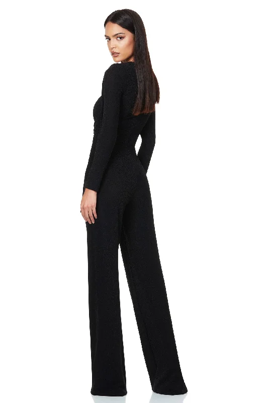 NOOKIE Vamp Velvet Jumpsuit (Black) - RRP $299