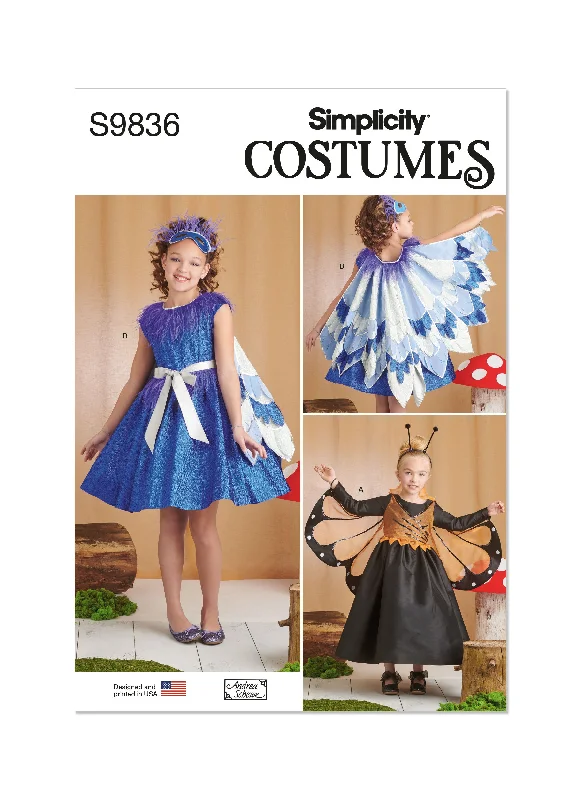 Simplicity sewing pattern 9836 Girls' Costumes by Andrea Schewe Designs