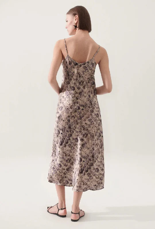 Silk Laundry 90s Slip Dress - Aster Floral