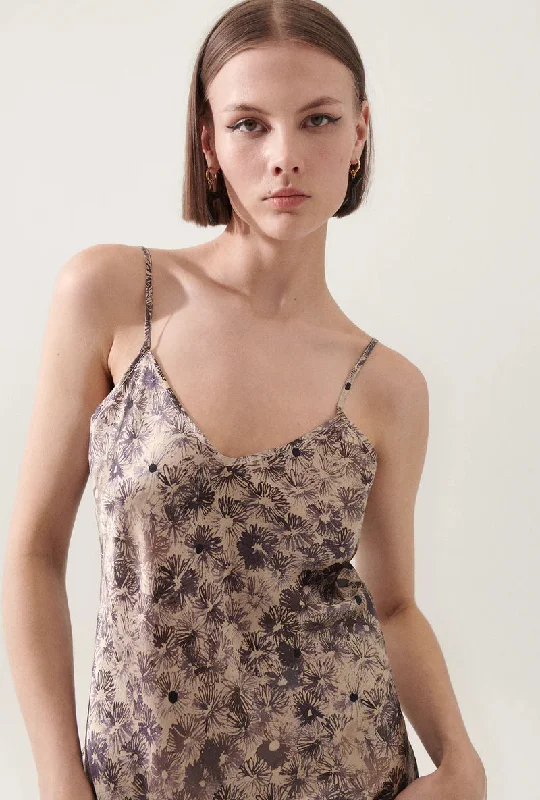 Silk Laundry 90s Slip Dress - Aster Floral